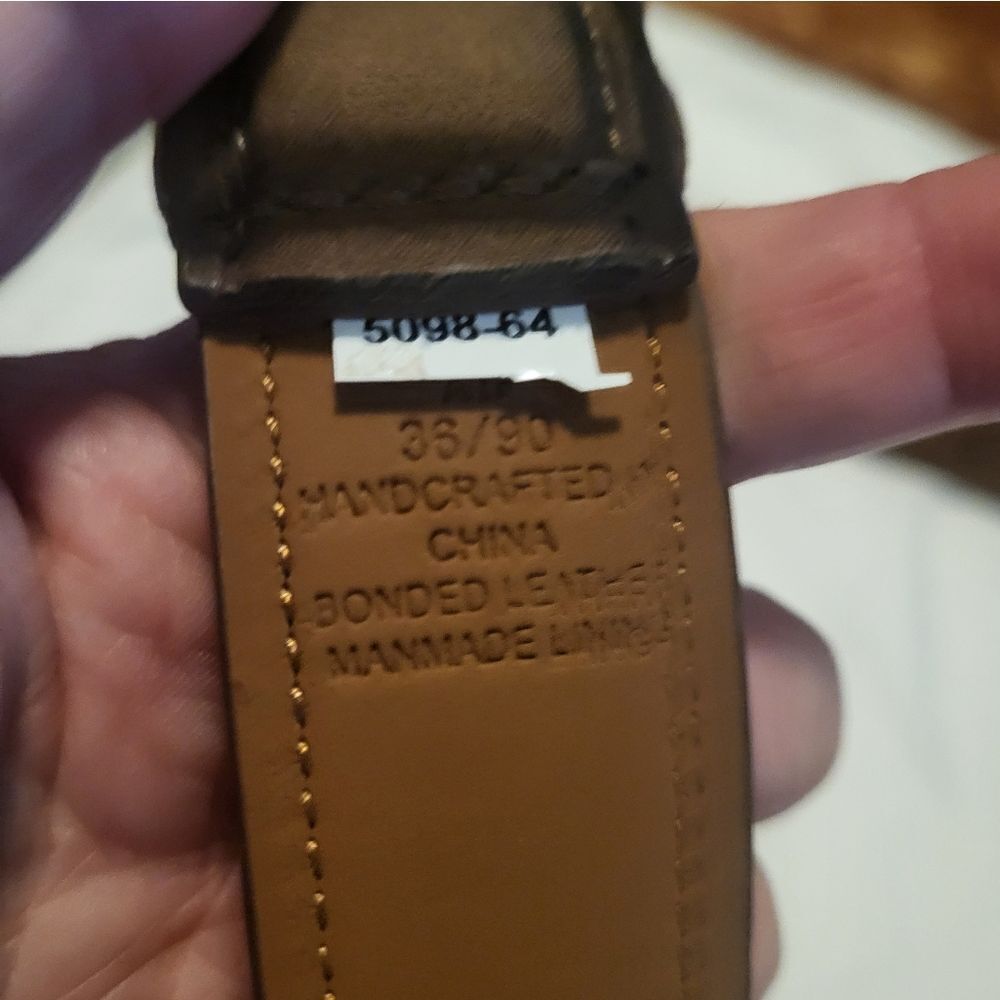Donald J. Trump Bundle Brown 2 Genuine Leather Belts, Waist 36 - Picture 12 of 16